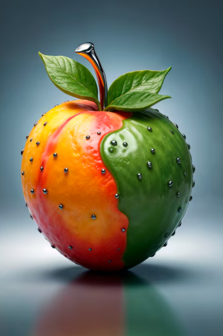 Manzana con fondo original